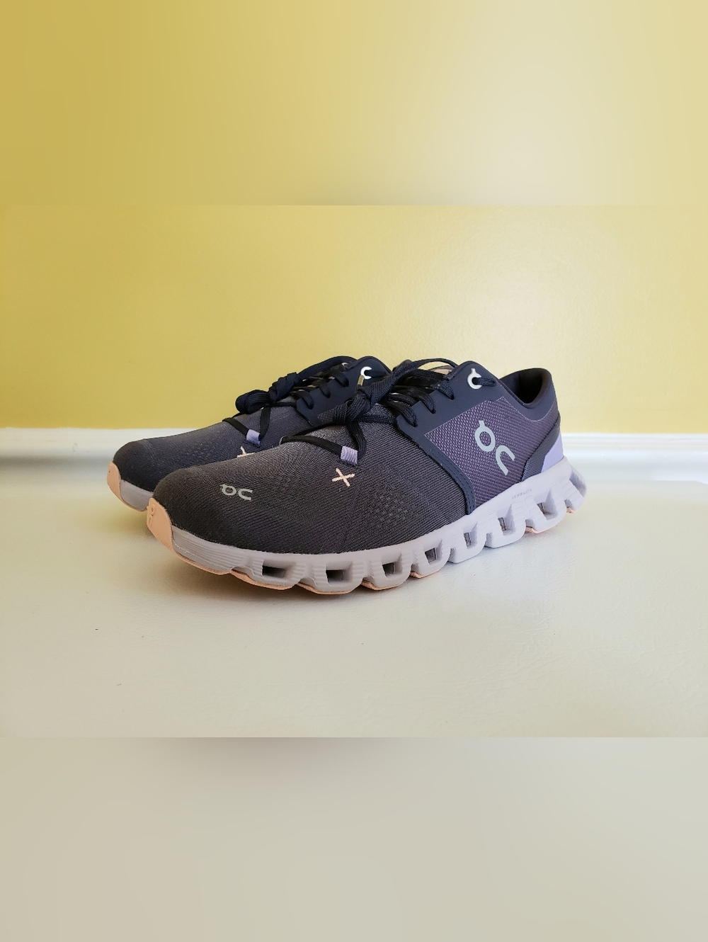 ON CLOUD X 3 Women's Running Shoes (9.5) Midnight Heron/Gray